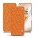 Custodia in pelle OnePlus 8 Pro - Orange - Couture ( Nappa - Pantone 1495U ) 