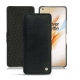 Lederschutzhülle OnePlus 8 Pro - Dark vintage ( Roughtcut - Black#5256 ) 