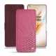 OnePlus 8 Pro leather case - Serpent ciclamino