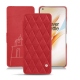 Custodia in pelle OnePlus 8 Pro - Rouge troupelenc - Couture