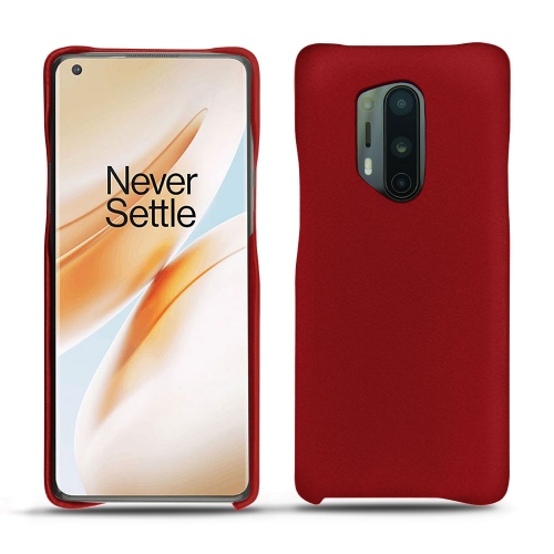 Leather shells for your OnePlus 8 ProRouge ( Nappa - Pantone #d50032 ) 