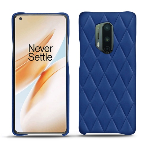 Conchas de couro para o seu OnePlus 8 ProBleu océan - Couture ( Nappa - Pantone #15458a) 