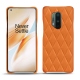 Capa em pele OnePlus 8 Pro - Orange - Couture ( Nappa - Pantone 1495U ) 