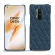 Coque cuir OnePlus 8 Pro - Indigo - Couture ( Pantone 303U ) 