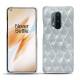 Capa em pele OnePlus 8 Pro - Platinium - Couture