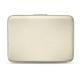 Leather sleeve for 13' laptop - Griffe 2 - Blanc (  Nappa - White ) 