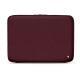 Leather sleeve for 13' laptop - Griffe 2 - Lie de vin ( Pantone 5115C ) 
