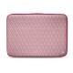 Housse cuir pour ordinateur portable 13' - Griffe 2 - Rose - Couture ( Nappa - Pantone 2365C ) 