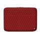 Leather sleeve for 13' laptop - Griffe 2 - Tomate - Couture ( Pantone 187C ) 