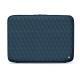 Leather sleeve for 13' laptop - Griffe 2 - Indigo - Couture ( Pantone 303U ) 