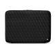 Leather sleeve for 13' laptop - Griffe 2 - Negre poudro - Couture