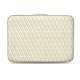Housse cuir pour ordinateur portable 13' - Griffe 2 - Blanc escumo - Couture