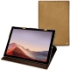 Housse cuir Microsoft Surface Pro 7 - Sable vintage ( Roughtcut - Gaucho#57254 ) 