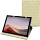 Capa em pele Microsoft Surface Pro 7 - Beige - Couture ( Nappa - Pantone 7502C ) 