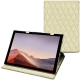 Microsoft Surface Pro 7 leather case - Ivoire - Couture ( Sleek P C12 - White ) 