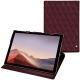 Funda de piel Microsoft Surface Pro 7 - Lie de vin - Couture ( Pantone 5115C ) 