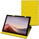 Microsoft Surface Pro 7 leather case - Jaune fluo - Couture