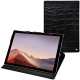 Capa em pele Microsoft Surface Pro 7 - Crocodile nero