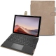 Housse cuir Microsoft Surface Pro 7 - Taupe vintage ( Pantone 7530C ) 