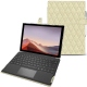 Funda de piel Microsoft Surface Pro 7 - Ivoire - Couture ( Sleek P C12 - White ) 