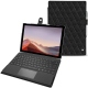 Microsoft Surface Pro 7 leather case - Ebène - Couture ( Sleek P C12 - Black ) 