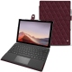 Custodia in pelle Microsoft Surface Pro 7 - Lie de vin - Couture ( Pantone 5115C ) 