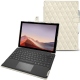 Microsoft Surface Pro 7 leather case - Blanc escumo - Couture