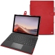 Microsoft Surface Pro 7 leather case - Rouge troupelenc