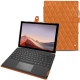 Housse cuir Microsoft Surface Pro 7 - Mandarine vintage - Couture