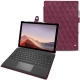 Microsoft Surface Pro 7 leather case - Prune vintage - Couture