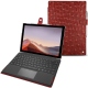 Funda de piel Microsoft Surface Pro 7 - Autruche ciliegia
