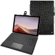 Custodia in pelle Microsoft Surface Pro 7 - Autruche nero