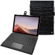 Microsoft Surface Pro 7 leather case - Crocodile nero