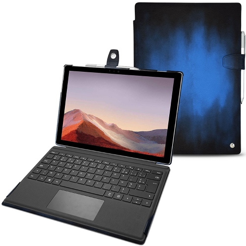 Funda de piel Microsoft Surface Pro 7Bleu Patine