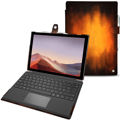 硬质真皮保护套 Microsoft Surface Pro 7Fauve Patine