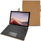 Microsoft Surface Pro 7 leather case - Beige Veggie