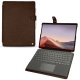 Microsoft Surface Pro X leather case - Châtaigne ( Pantone 476C ) 