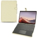 Capa em pele Microsoft Surface Pro X - Ivoire ( Sleek P C12 - White ) 