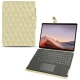 Capa em pele Microsoft Surface Pro X - Beige - Couture ( Nappa - Pantone 7502C ) 