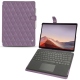 Lederschutzhülle Microsoft Surface Pro X - Lilas - Couture ( Nappa - Pantone 2645U ) 