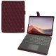 Funda de piel Microsoft Surface Pro X - Lie de vin - Couture ( Pantone 5115C ) 