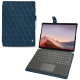 Microsoft Surface Pro X leather case - Blu mediterran - Couture