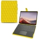 Capa em pele Microsoft Surface Pro X - Jaune fluo - Couture