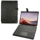 Microsoft Surface Pro X leather case - Autruche nero