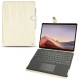 Funda de piel Microsoft Surface Pro X - Crocodile milk