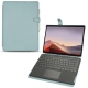 Microsoft Surface Pro X leather case - Bleu Ciel PU