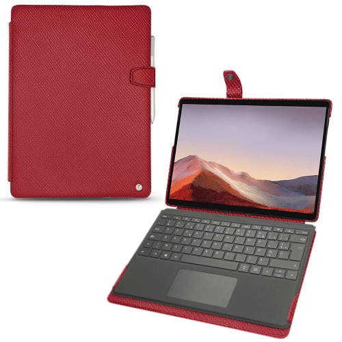 Custodia in pelle Microsoft Surface Pro XRouge passion ( Pantone #a6192e ) 