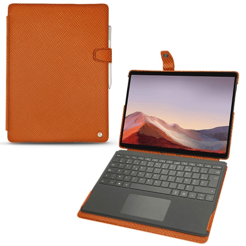 Housse cuir Microsoft Surface Pro XOrange vibrant ( Pantone #e36b39 ) 