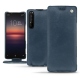Housse cuir Sony Xperia 1 II - Jean vintage ( Roughtcut - Pantone 285U  ) 