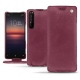 Sony Xperia 1 II leather case - Prune vintage ( Pantone 512C ) 